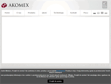 Tablet Screenshot of akomex.pl